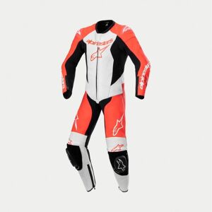 Mono Alpinestars Infantil Gp Plus V2 1Pc Cuero Rojo Fluor Blanco Negro  3140624-