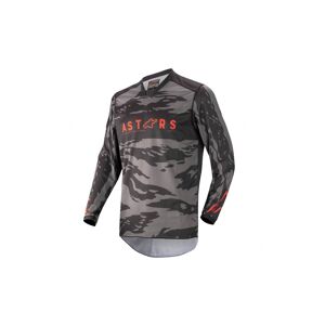 Camiseta Alpinestars Racer Tactical Negro Gris Rojo  3761222-1223