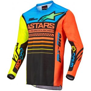 Camiseta Alpinestars Racer Compass Negro Amarillo  3762122-1534