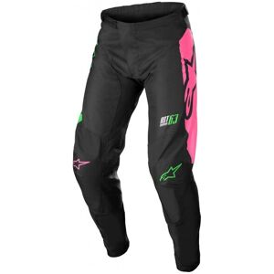 Pantalón Alpinestars Racer Compass Negro Verde Rosa  3722122-1669