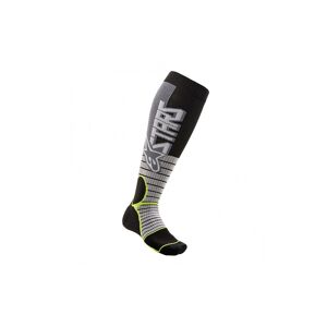 Calcetines Alpinestars Mx Pro Socks Cool Gray Yellow Fluo  4701520-905