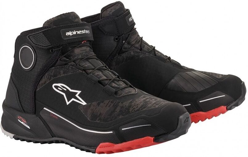 Zapatillas Alpinestars CR-X Drystar Riding Negro Rojo  2611820-993