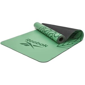 Reebok Esterilla de Yoga  Goma Natural - 4mm - Verde Mandala