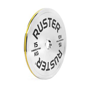Ruster Disco Olímpico  Powerlifting Cromado - 15kg