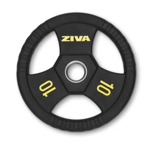 Ziva Disco olímpico acero  Performance Negro/Amarillo - 10kg
