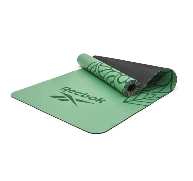 Reebok Esterilla de Yoga  Goma Natural - 4mm - Verde Mandala