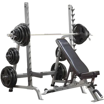 Body-Solid Rack + banco profesional para multi press Body-Solid Rack + banco profesional para multi press