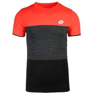 Camiseta Lotto Tech Seamless Coral Negro -  -XL