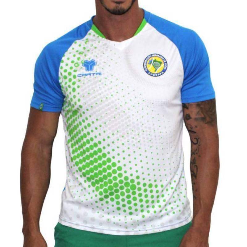 Camiseta Cartri Brasil Eitor Blanco Azul Junior -  -6a