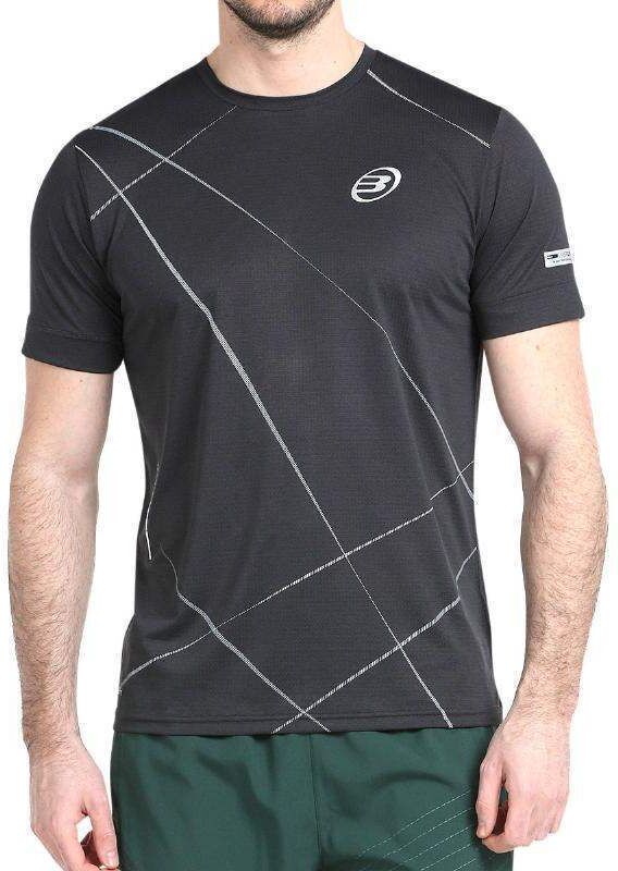 Camiseta Bullpadel Aireo Negro Bicolor -  -XL