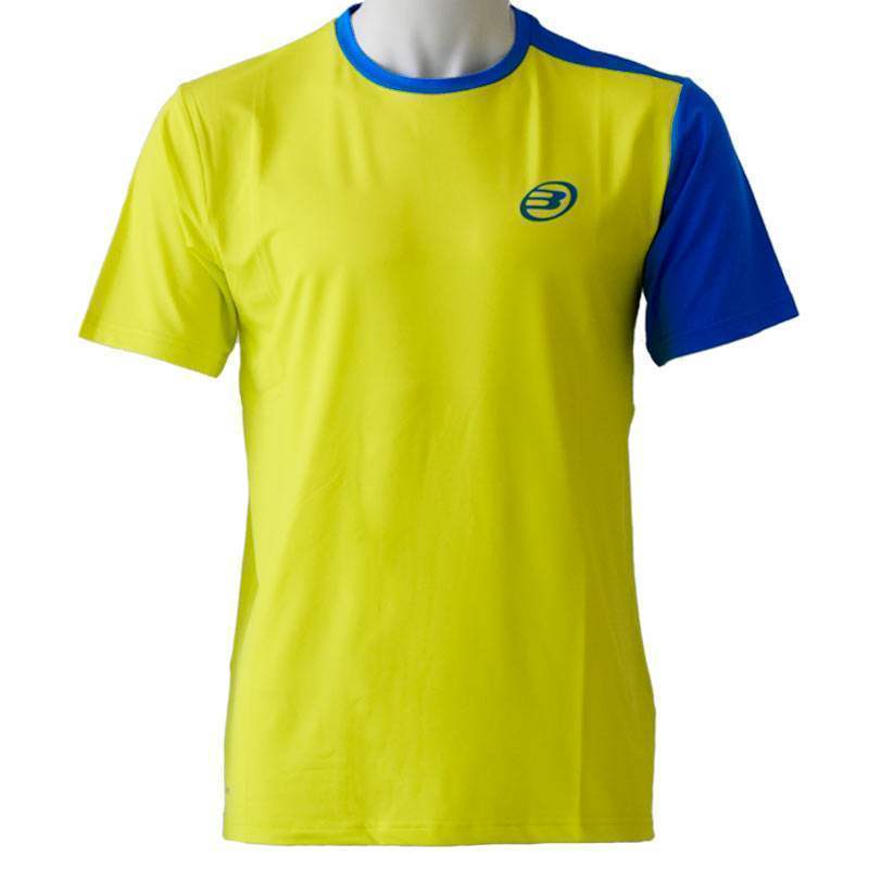 Camiseta Bullpadel Challenger Amarillo Limon Fluor Azul Real -  -L