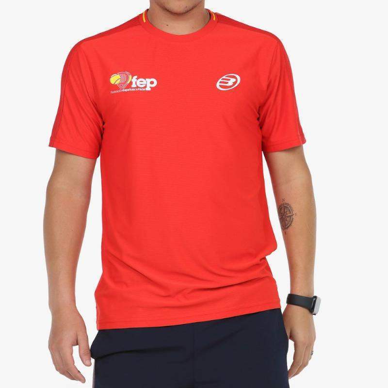 Camiseta Bullpadel FEP Exudo Rojo -  -XXL