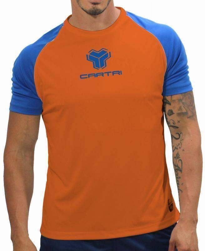 Camiseta Cartri Match Naranja Azul -  -XXL