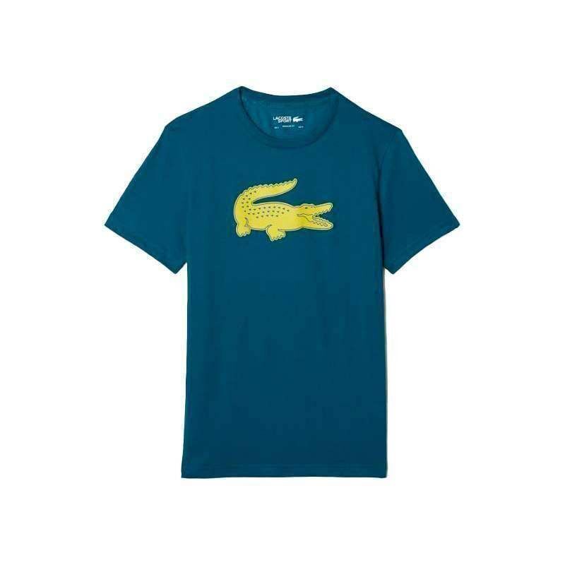 Camiseta Lacoste Sport Transpirable Verde Amarillo -  -XXL