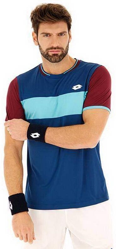 Camiseta Lotto Top Ten II Azul Vino - -M