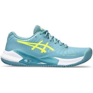 Zapatillas Asics Gel Challenger 14 Clay Gris Azul Amarillo Neon Mujer -  -40