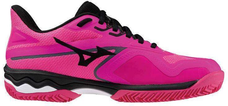 Zapatillas Mizuno Wave Exceed Light 2 CC Rosa Blanco Negro Mujer -  -37