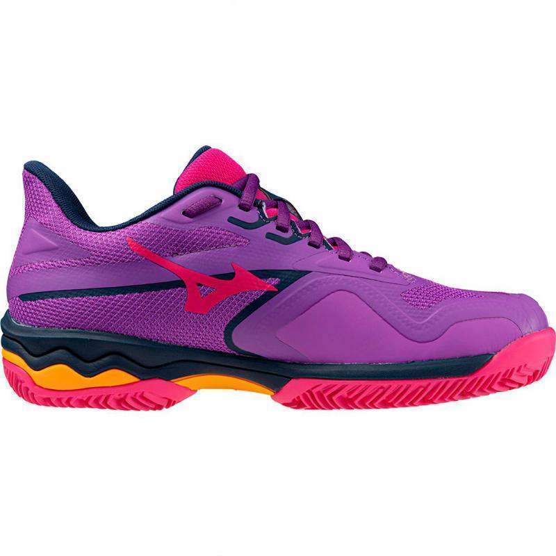 Zapatillas Mizuno Wave Exceed Light 2 Padel Morado Blanco Fucsia Mujer -  -38