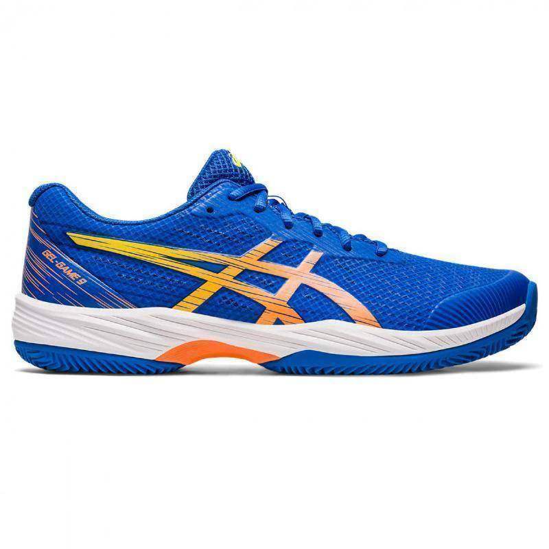 Zapatillas Asics Gel Game 9 Clay Azul Naranja