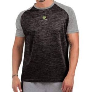 Camiseta Cartri Safiro Negro Gris Junior