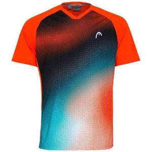 Camiseta Head TopSpin Mandarina Print Vision Junior -  -140