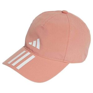 Gorra Adidas Aeroready Baseball 3 Bandas Naranja Blanco