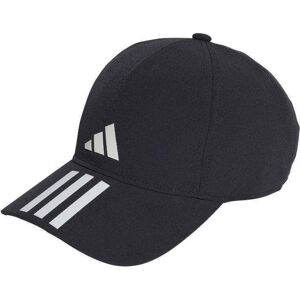 Gorra Adidas Aeroready Baseball 3 Bandas Negro Blanco