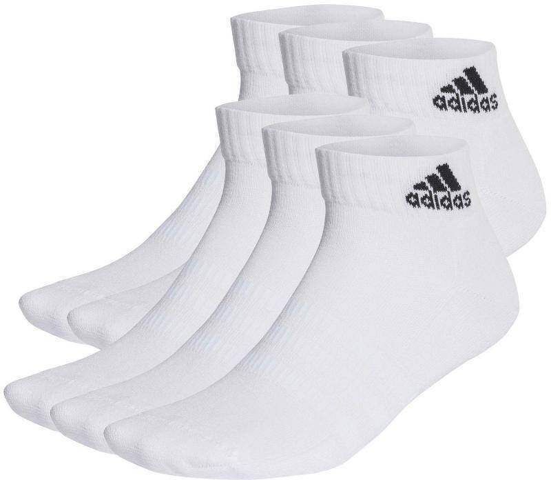 Calcetines Adidas Cushioned Tobillero Blanco 6 pares -  -37-39