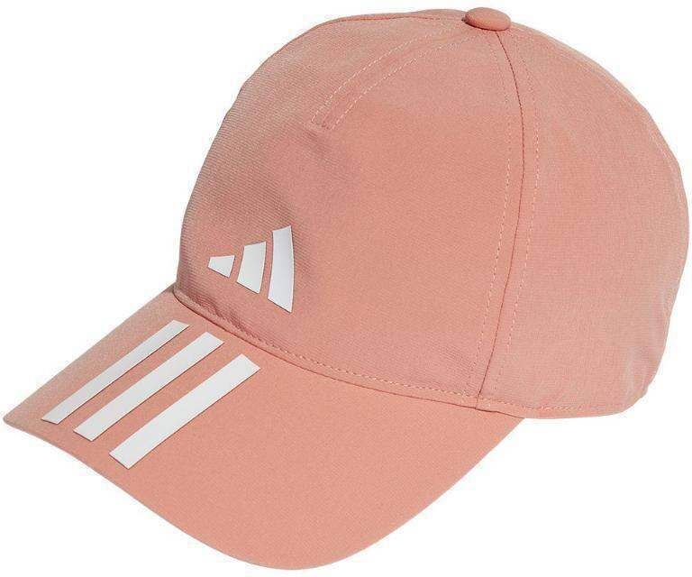 Gorra Adidas Aeroready Baseball 3 Bandas Naranja Blanco