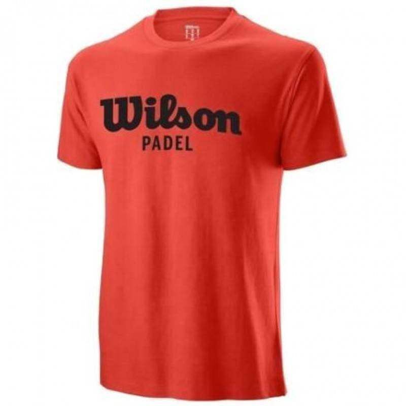 Camiseta Algodon Wilson Tee Padel Rojo Fiesta -  -S