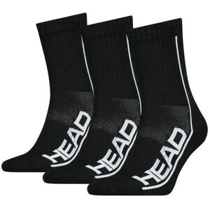 Calcetines Head Performance Crew Negro Blanco 3 Pares -  -35-38