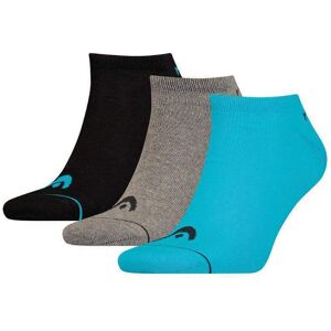 Calcetines Head Sneaker Azul Gris Negro 3 Pares -  -35-38