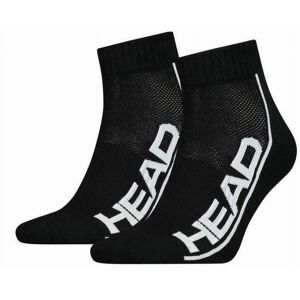 Calcetines Head Stripe Quarter Negro Blanco 2 Pares -  -35-38