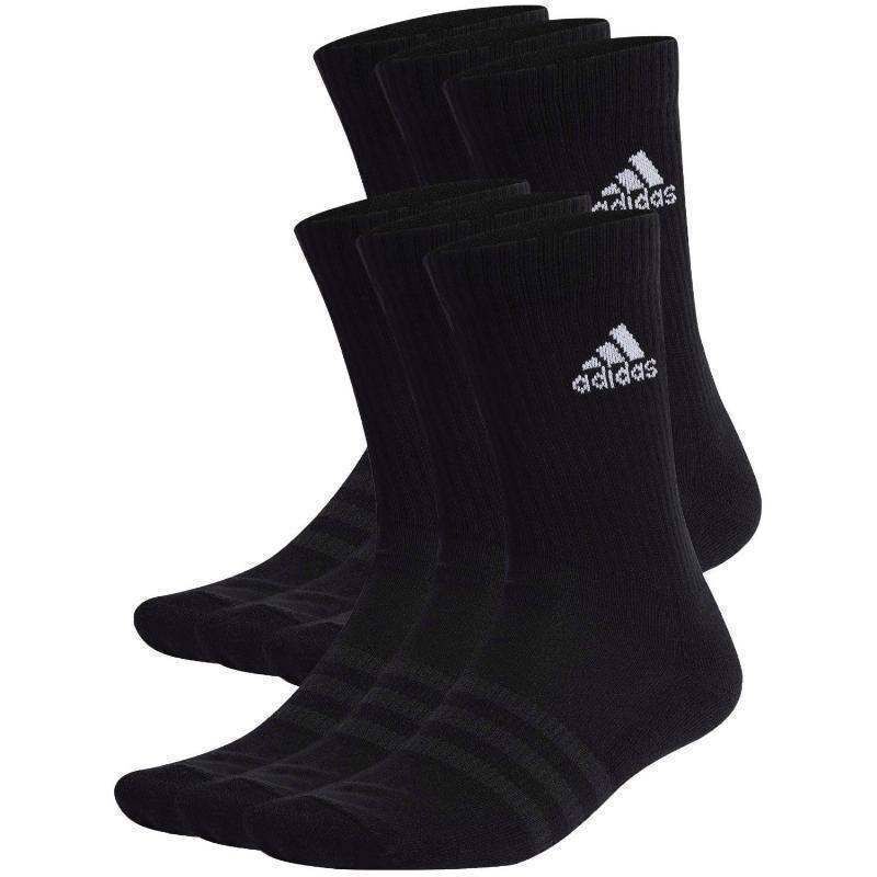 Calcetines Adidas Cushioned Clasico Negro 6 Pares -  -40-42