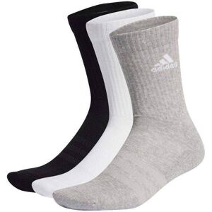 Calcetines Adidas Cushioned Clasico Blanco Negro Gris 3 Pares -  -43-45