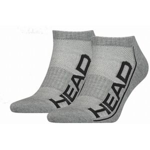 Calcetines Head Performance Sneaker Gris Negro 2 Pares -  -43-46