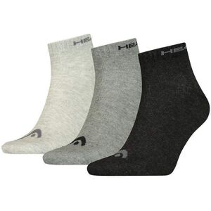 Calcetines Head Quarter Gris Combo 3 Pares -  -35-38