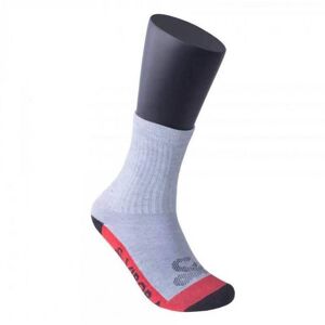 Calcetines Vibora Media Cana Multicolor Gris Rojo 1 Par -  -35-38