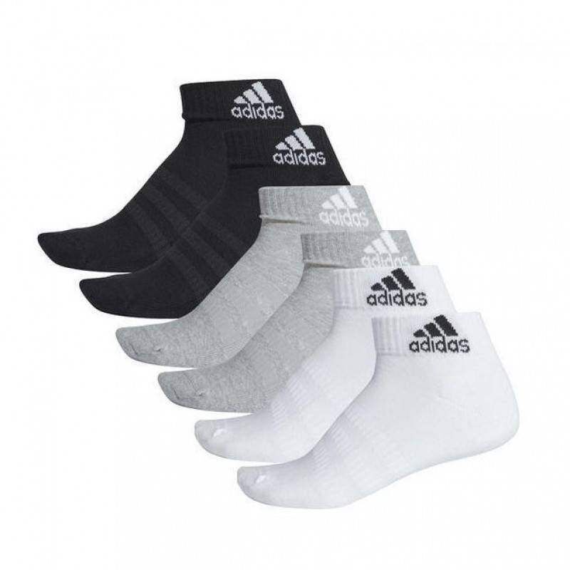Calcetines Adidas Cush Ank Colores 6 Pares -  -37-39
