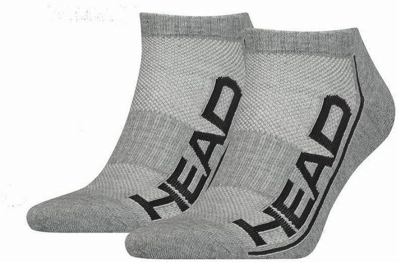 Calcetines Head Performance Sneaker Gris Negro 2 Pares