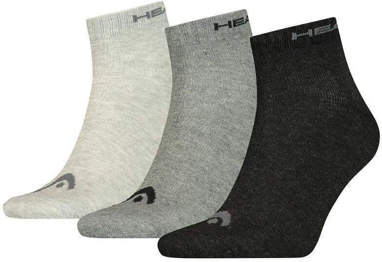 Calcetines Head Quarter Gris Combo 3 Pares -  -35-38