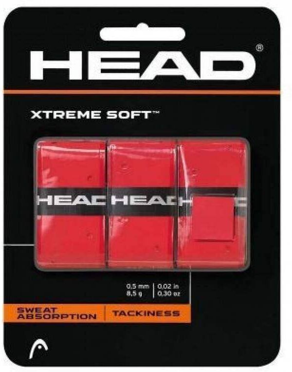 Blister Overgrips Head Xtreme Soft Rojo 3 Unidades