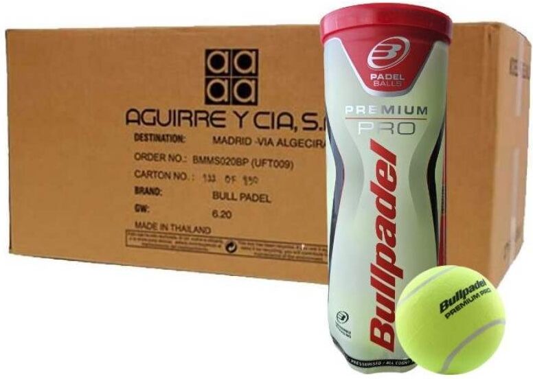 Cajon 72 Pelotas - 24 Botes de 3 uds - Bullpadel Premium Pro