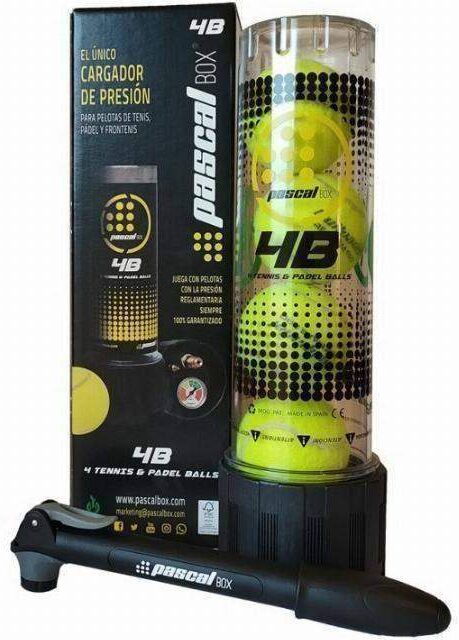 Bullpadel Cargador de Presion Pascal Box 4 Pelotas