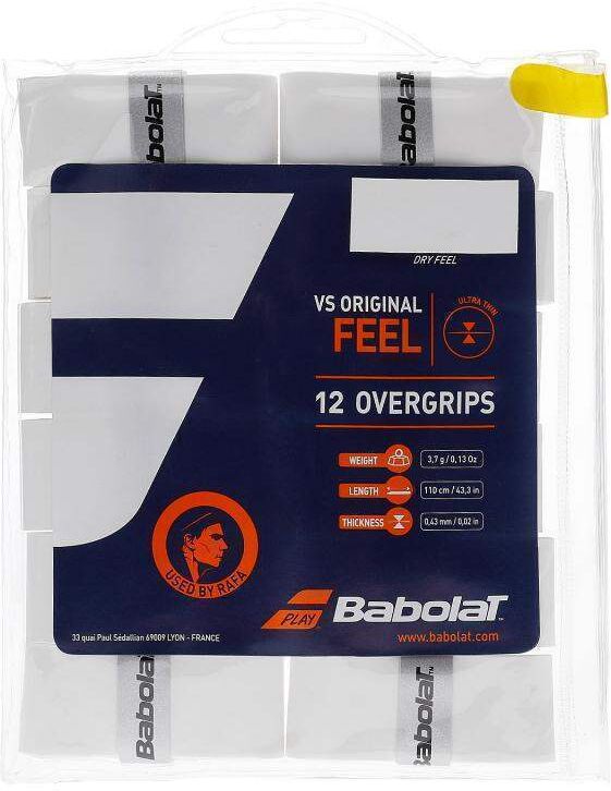 Overgrips Babolat Original Feel Blanco 12 Unidades