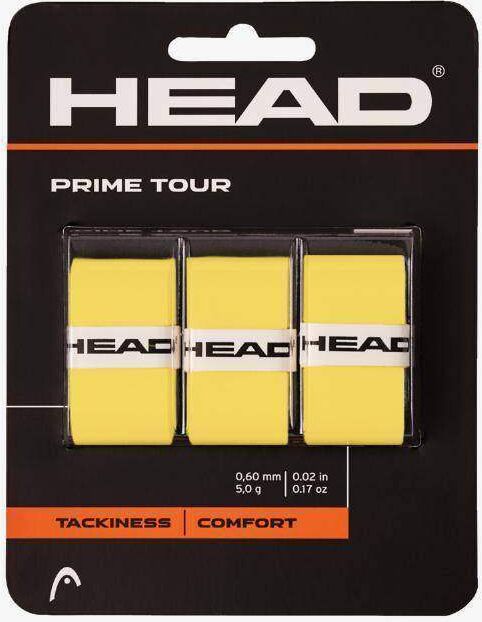 Overgrips Head Prime Tour Amarillo 3 Unidades