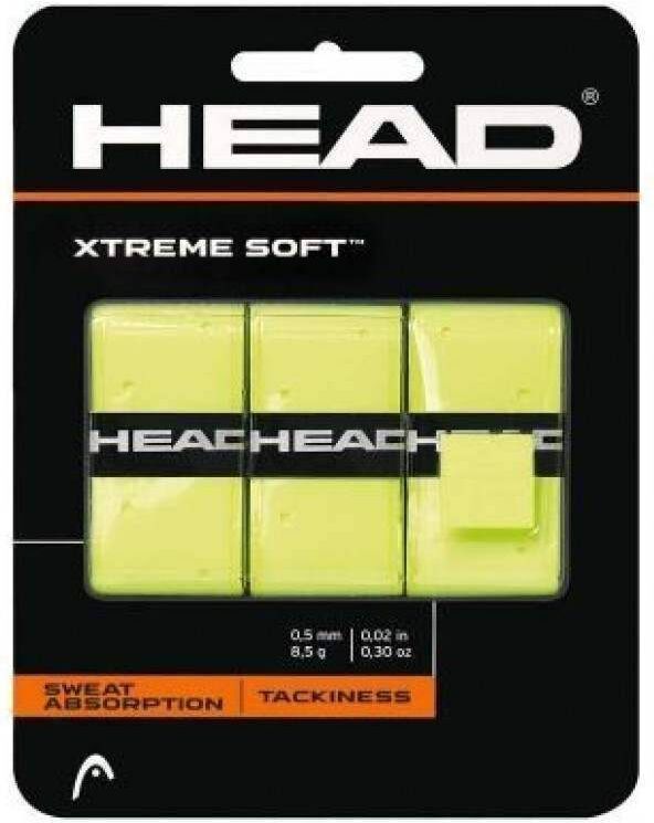 Overgrips Head Xtreme Soft Amarillo 3 Unidades