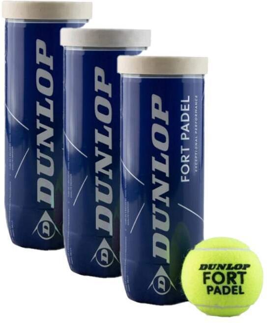 Pack de 3 Botes de Pelotas Dunlop Fort Padel