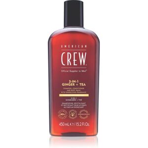 American Crew Jengibre + Té 3-en-1 Champú 450ml - Cuidado del cabello y cuerpo American Crew Jengibre + Té 3-en-1 Champú 450ml - Cuidado del cabello y cuerpo