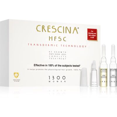 Crescina Transdermic 1300 Re-Growth y Anti-Caída del Cabello - Tratamiento para el Crecimiento Capilar Crescina Transdermic 1300 Re-Growth y Anti-Caída del Cabello - Tratamiento para el Crecimiento Capilar